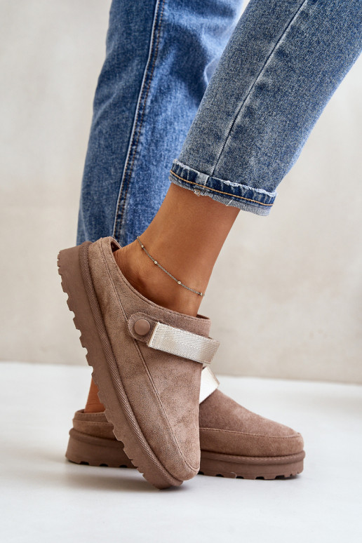  Sussid voodriga karusnahaga platvormiga pruunid värvi Azida