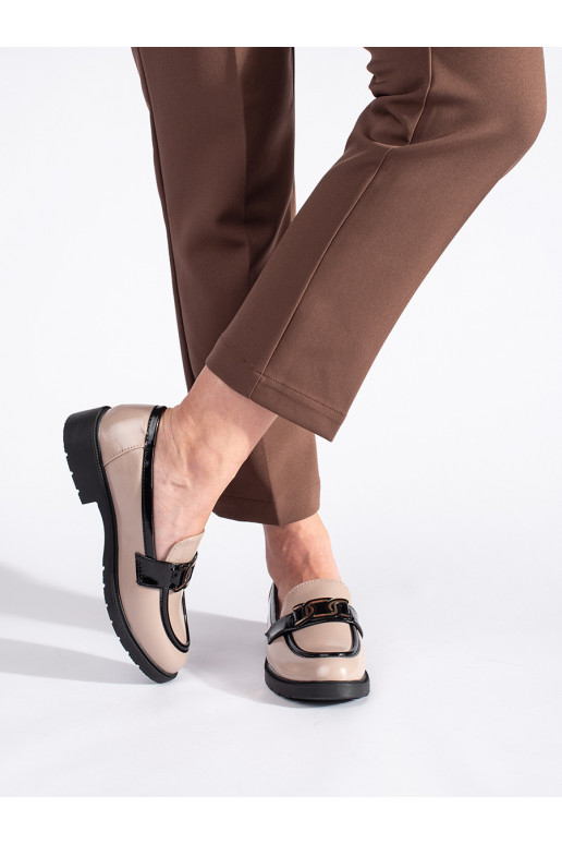 beeži värvi  naiste mokassiinid neetide ja pandlaga beeži värvi  naiste mokassiinid neetide ja pandlaga