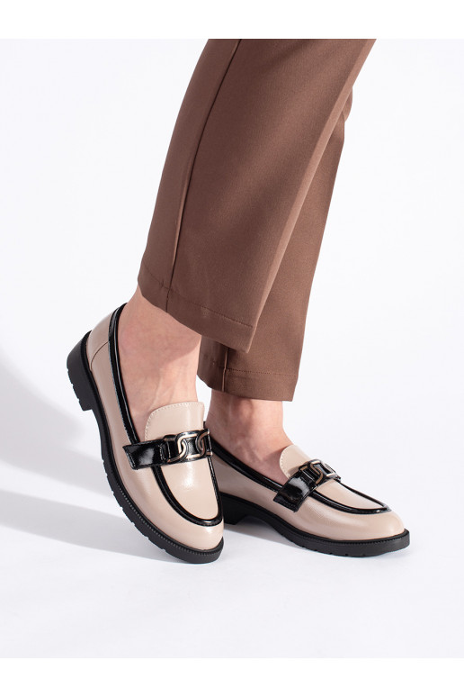 beeži värvi  naiste mokassiinid neetide ja pandlaga beeži värvi  naiste mokassiinid neetide ja pandlaga