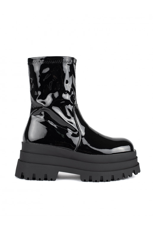 Laque Mustad lumesaapad kõrge platvormiga