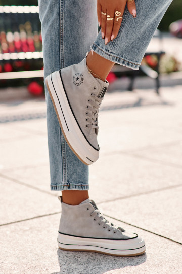 voodriga naiste saapad platvormiga Eko   Big Star OO274069 Sinist värvi