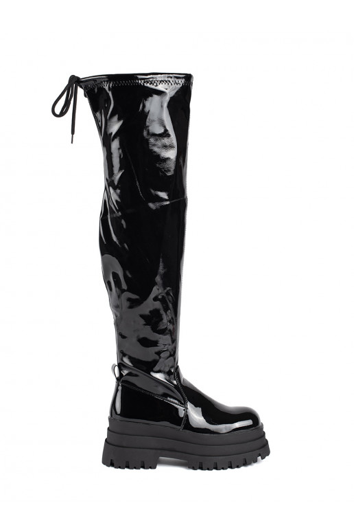 Must  pikad saapad platvormiga Must  pikad saapad platvormiga