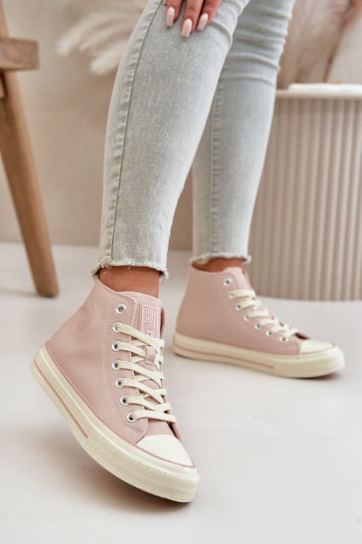 naiste saapad voodriga eko-nahast Tumeroosad värvi Big Star OO274933