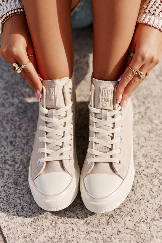 naiste saapad voodriga eko-nahast Tumeroosad värvi Big Star OO274933