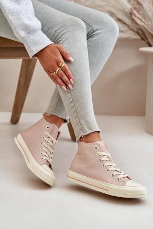 naiste saapad voodriga eko-nahast Tumeroosad värvi Big Star OO274933