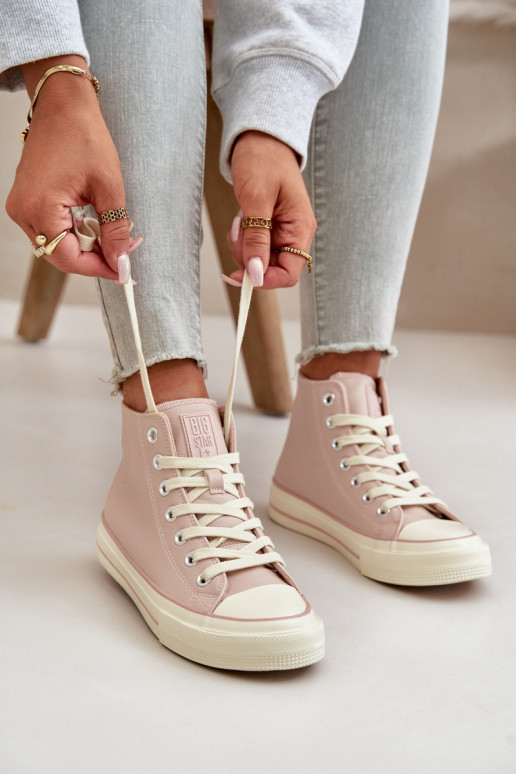 naiste saapad voodriga eko-nahast Tumeroosad värvi Big Star OO274933