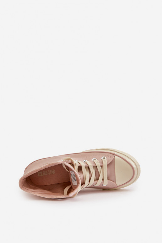 naiste saapad voodriga eko-nahast Tumeroosad värvi Big Star OO274933