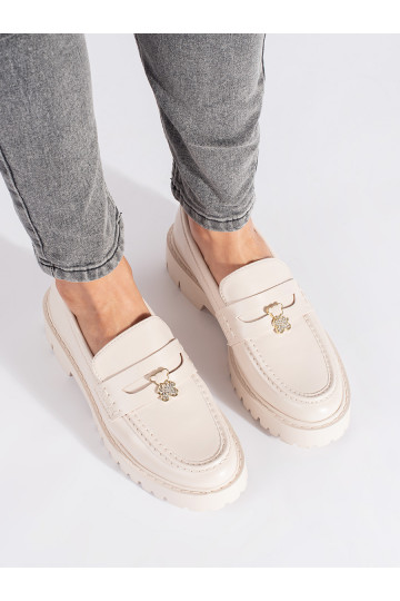 beeži värvi naiste mokassiinid platvormiga 2