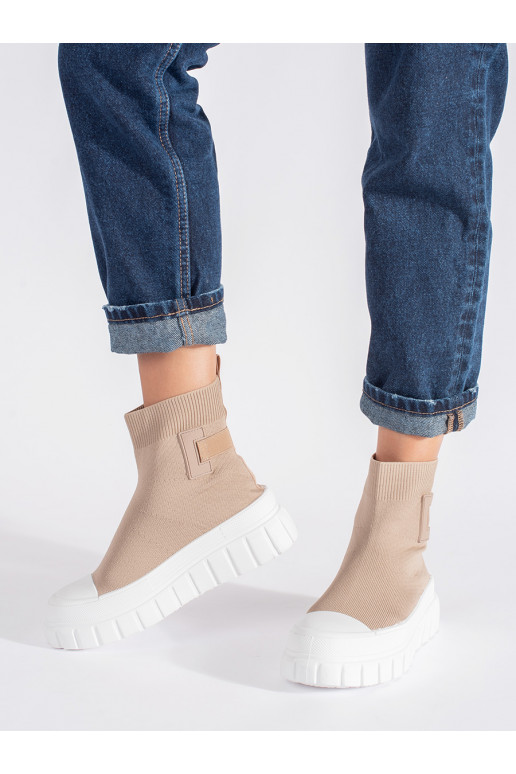 beeži värvi  kingad platvormiga