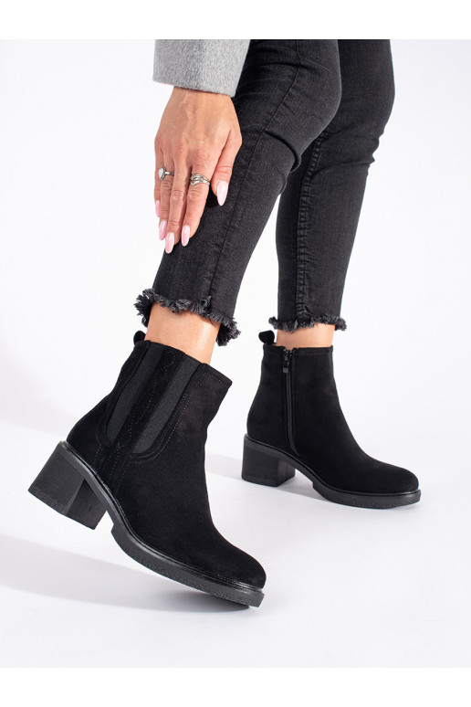 Must  lumesaapad  kõrge kontsaga Must  lumesaapad  kõrge kontsaga