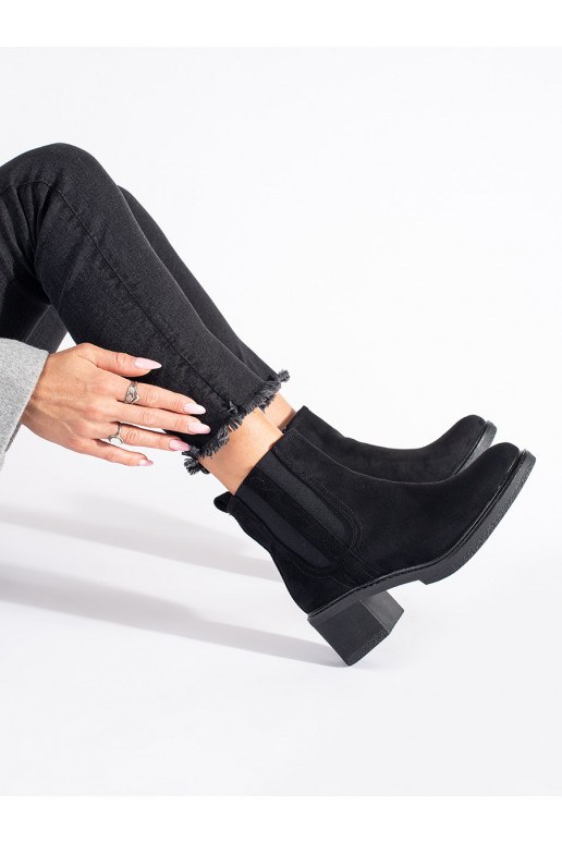 Must  lumesaapad  kõrge kontsaga Must  lumesaapad  kõrge kontsaga