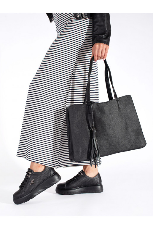 Mustad  Käekott narmastega