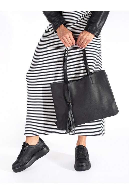 Mustad  Käekott narmastega