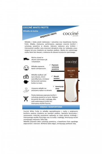 Lisad Coccine White Frotte  34-41 2
