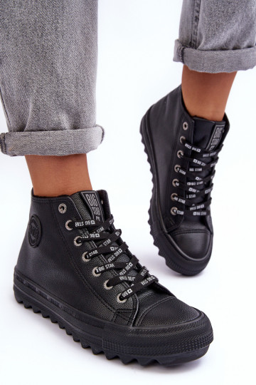 naiste saapad Big Star  voodriga Must EE274110