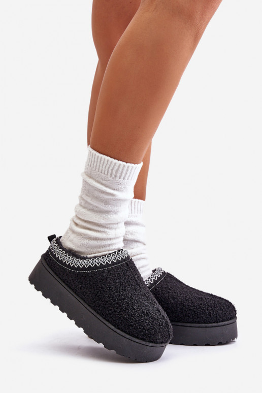 nööpidega lumesaapad  platvormiga Z Haftem Must Tirissa