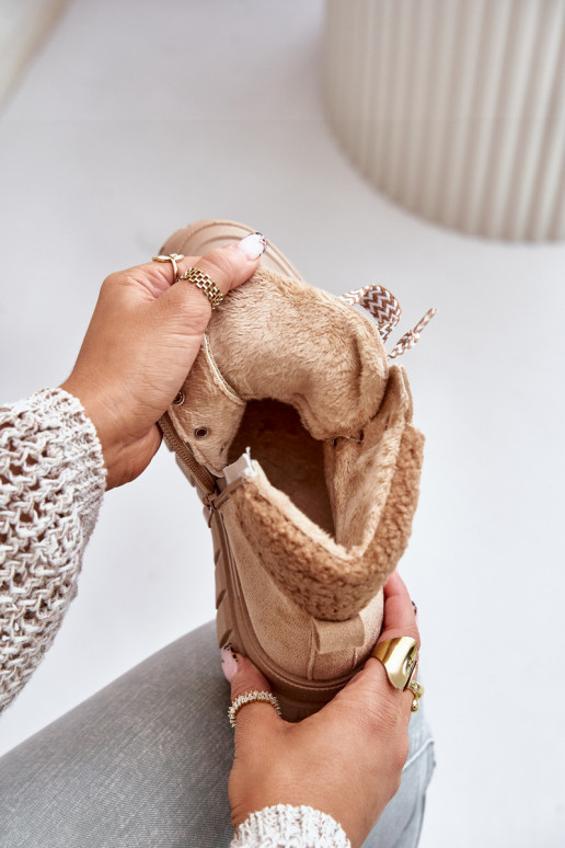  voodriga Naiste poolsaapad jalanõud platvormiga pruunid värvi Alcyhen