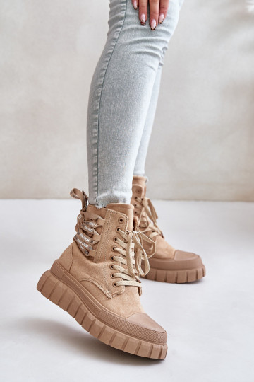 Naiste poolsaapad platvormiga  m pruunid värvi Edidda