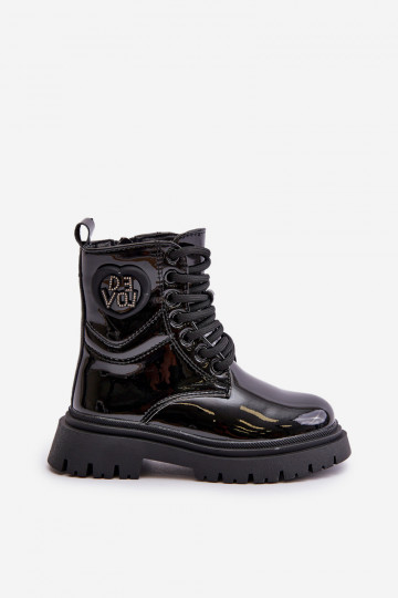 Laque Naiste poolsaapad Laste voodriga karusnahaga  Must Evaliraea 2