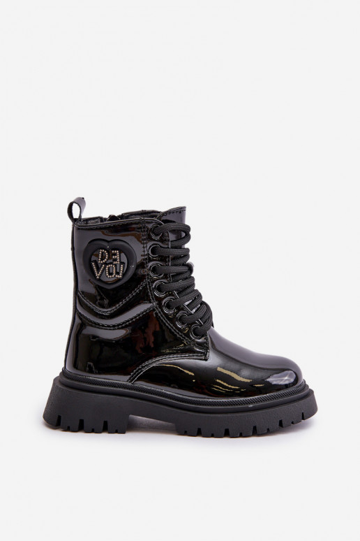 Laque Naiste poolsaapad Laste voodriga karusnahaga  Must Evaliraea Laque Naiste poolsaapad Laste voodriga karusnahaga  Must Evaliraea