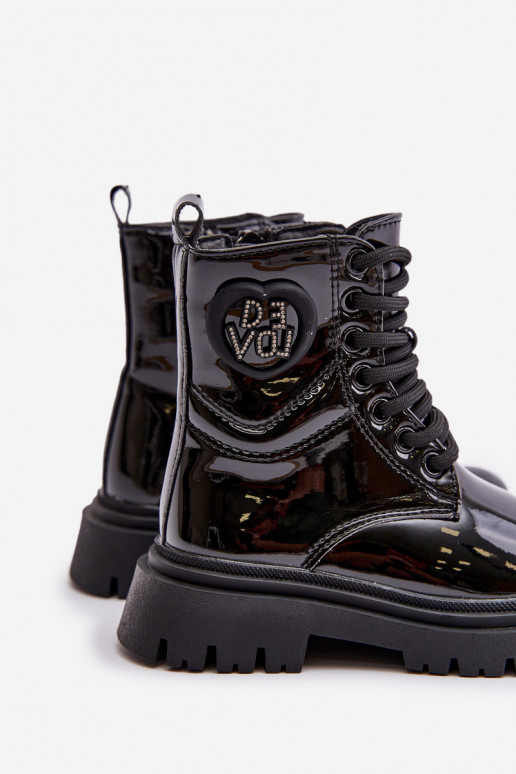 Laque Naiste poolsaapad Laste voodriga karusnahaga  Must Evaliraea Laque Naiste poolsaapad Laste voodriga karusnahaga  Must Evaliraea