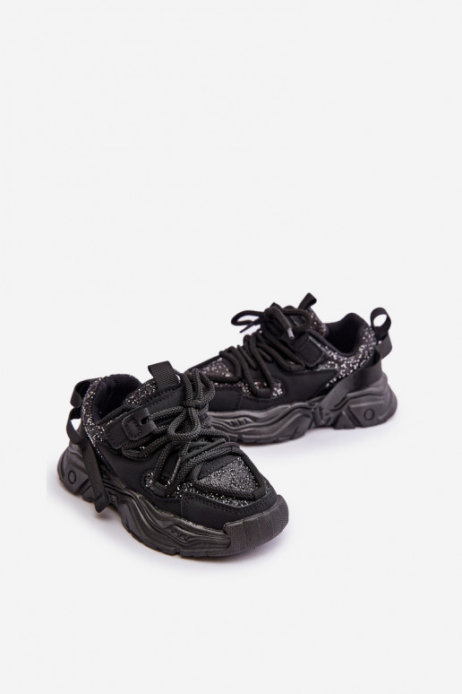 tüüpi jalanõud Laste jalanõud Ozdobione Cekinami Must Liatoma  tüüpi jalanõud Laste jalanõud Ozdobione Cekinami Must Liatoma