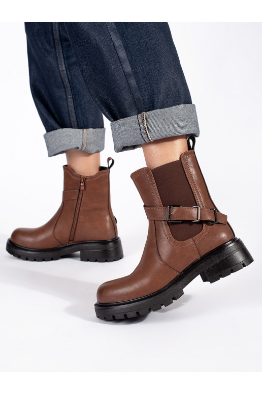 pruunid värvi    Naiste saapad platvormiga Sergio Leone