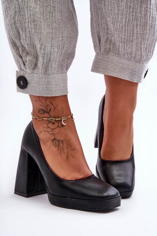 Laia kontsaga kingad musta värvi Rosalia