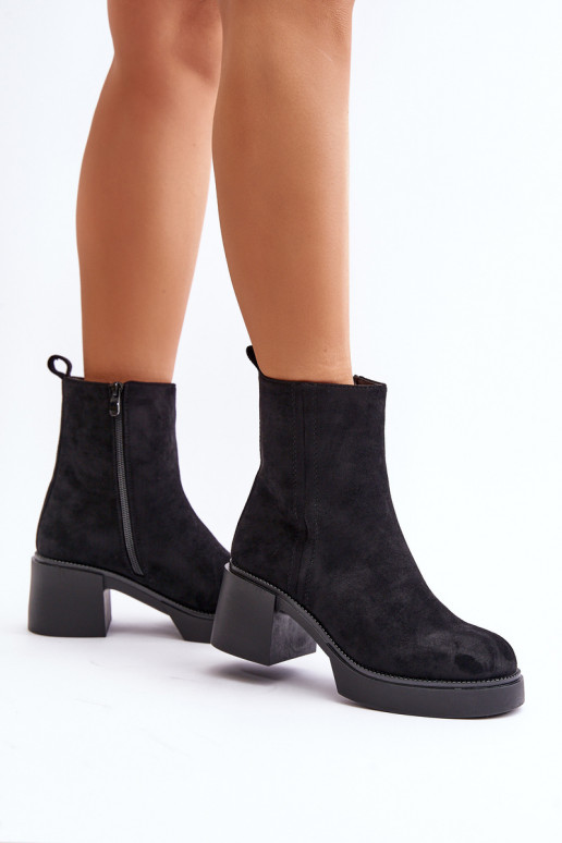 owe  Naiste poolsaapad Must Meriluna