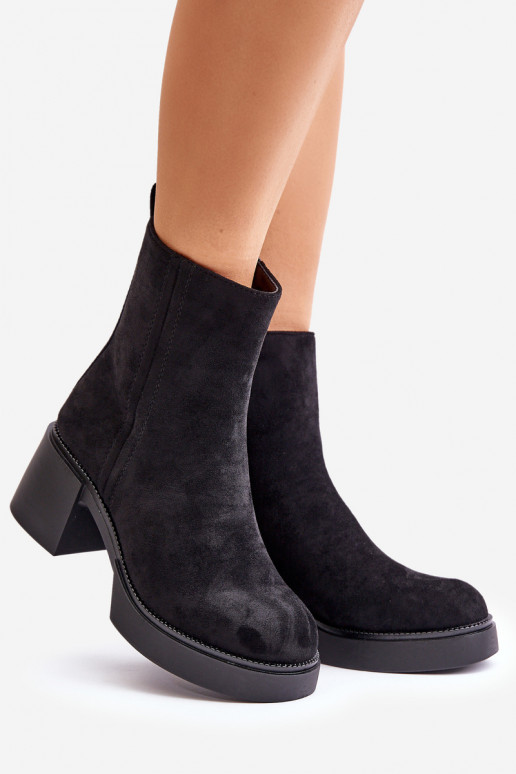 owe  Naiste poolsaapad Must Meriluna