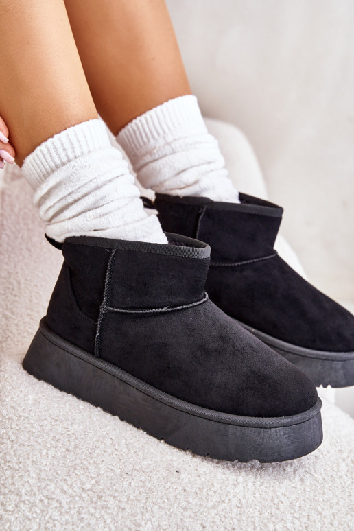 nööpidega lumesaapad  platvormiga voodriga karusnahaga Must Saldren  nööpidega lumesaapad  platvormiga voodriga karusnahaga Must Saldren