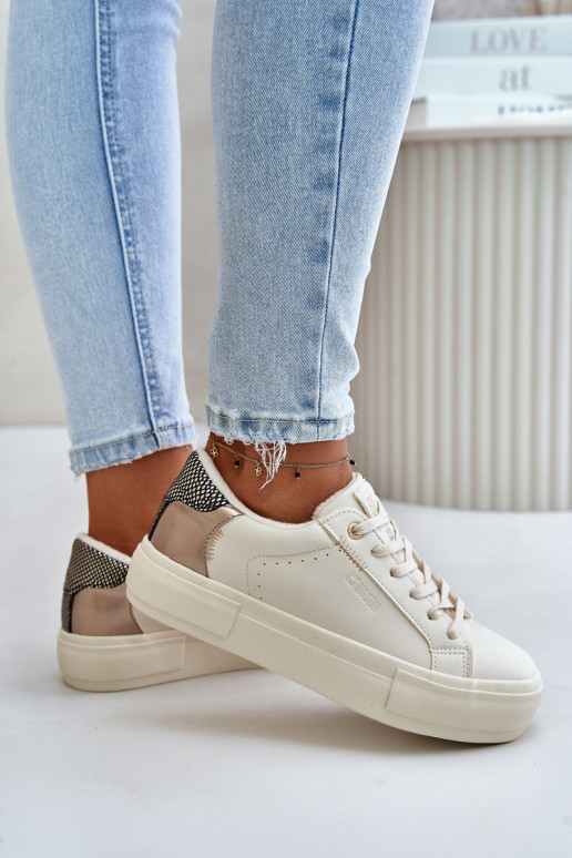 voodriga naiste saapad platvormiga Big Star OO274A454 beeži värvi voodriga naiste saapad platvormiga Big Star OO274A454 beeži värvi