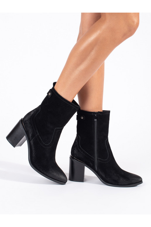 Must   naiste saapad kõrge kontsaga Sergio Leone