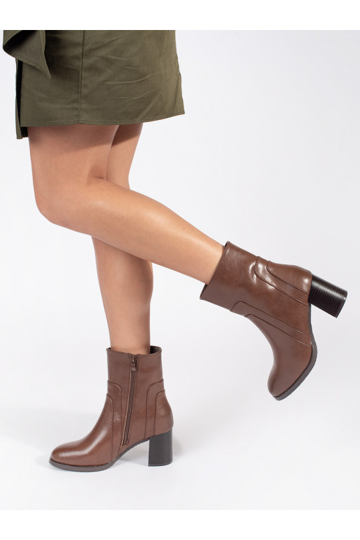 pruunid värvi   naiste saapad kõrge kontsaga Sergio Leone