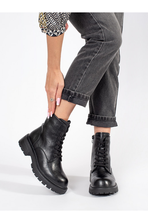 Must   lumesaapad naiste saapad platvormiga Sergio Leone