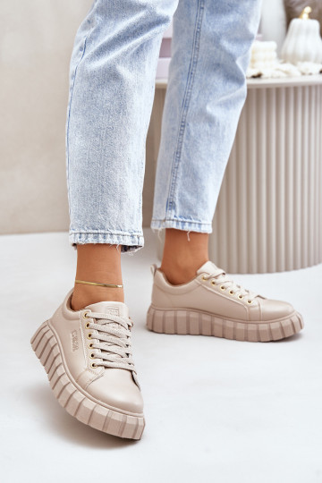 voodriga  tüüpi jalanõud  Big Star MM274618 beeži värvi 2