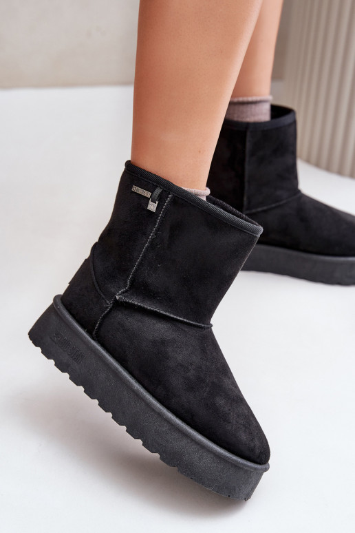  nööpidega lumesaapad  platvormiga Big Star OO274898 Must