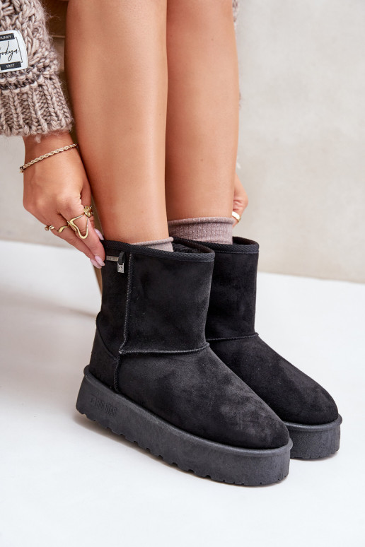  nööpidega lumesaapad  platvormiga Big Star OO274898 Must