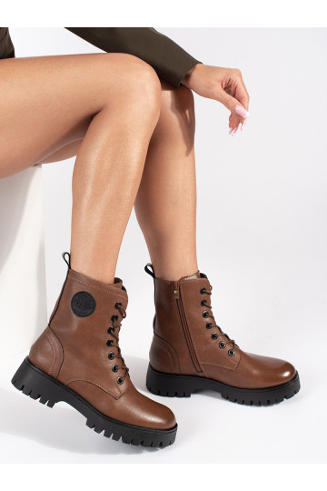 pruunid värvi    naiste saapad platvormiga Sergio Leone