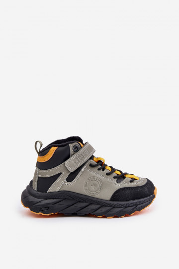 matkasaapad jalanõud Laste jalanõud voodriga krõpsudega kinnitatav Khakivärvi Big Star OO374181 2