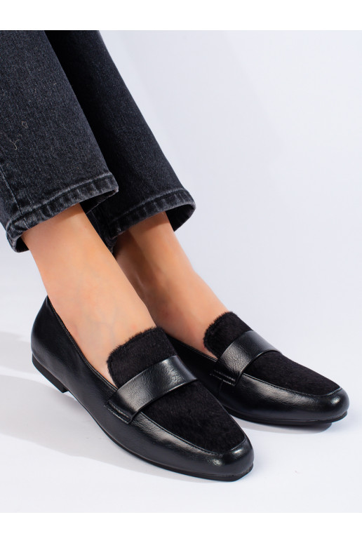 mustad Naiste saapad karusnahaga Shelovet