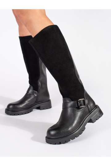 Must   naiste saapad platvormiga Sergio Leone 2