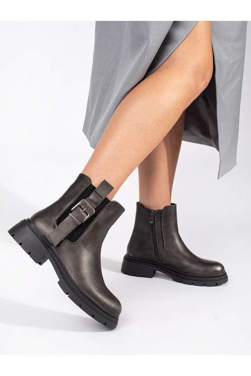 tumepruuni värvi  lumesaapad  Naiste saapad neetide ja pandlaga