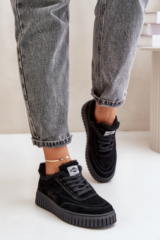 tüüpi jalanõud  voodriga karusnahaga Lee Cooper LCJ-24-01-2973 Must    tüüpi jalanõud  voodriga karusnahaga Lee Cooper LCJ-24-01-2973 Must