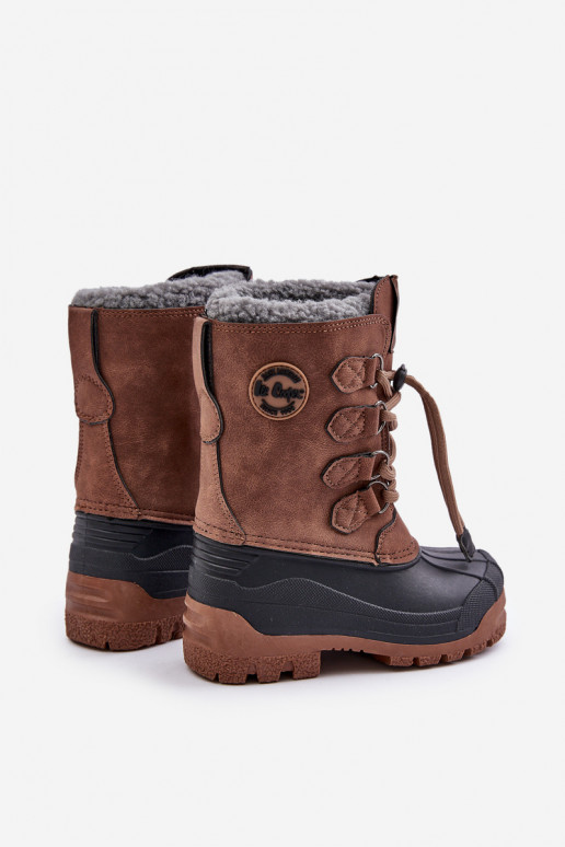 Soojad laste tõmbekinnitusega lumesaapad Lee Cooper LCJ-24-44-2842K pruunid