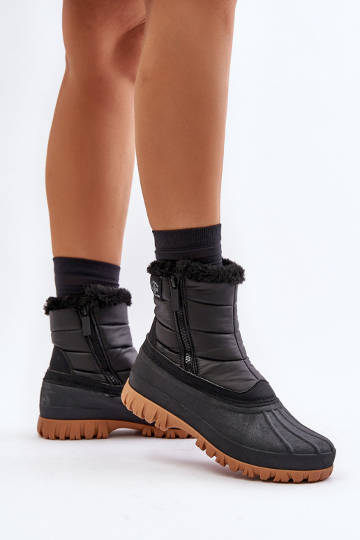 Lumesaapad naiste soojustatud karusnahaga sees To Castle Lee Cooper LCJ-24-44-2866 Mustad
