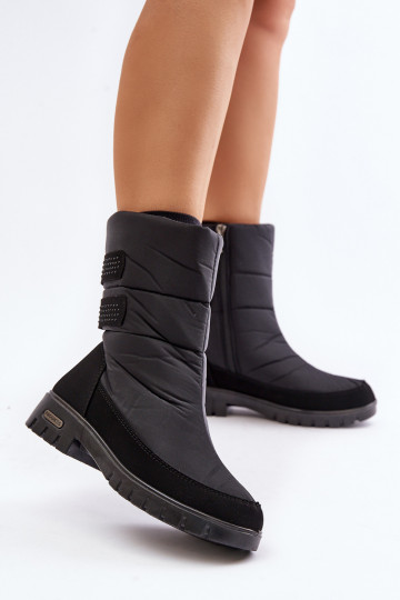  nööpidega lumesaapad  Progress PROGJ-21-16 Must