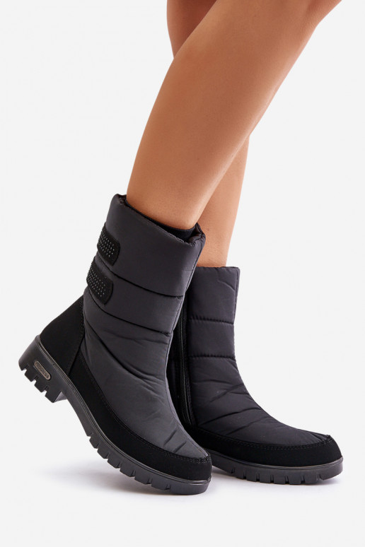  nööpidega lumesaapad  Progress PROGJ-21-16 Must