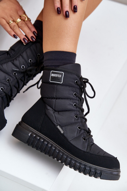 nööpidega lumesaapad  Progress PROGJ-24-157 Must