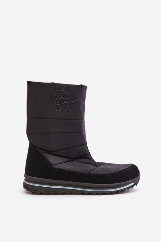  nööpidega lumesaapad tõmblukuga Progress PROGJ-22-130 Must